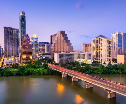 Austin, Texas skyline daytime